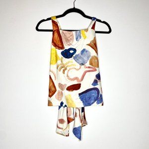 Haute Rogue Abstract Print Top